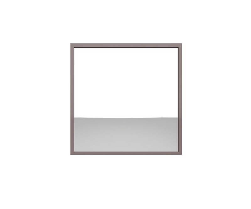 Miroir 700x700 béton - Argent - L700 x P41 x H700mm