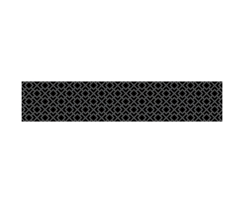 Crédence Alésia motifs coloris noir - Brun - L1500 x P36 x H300 mm