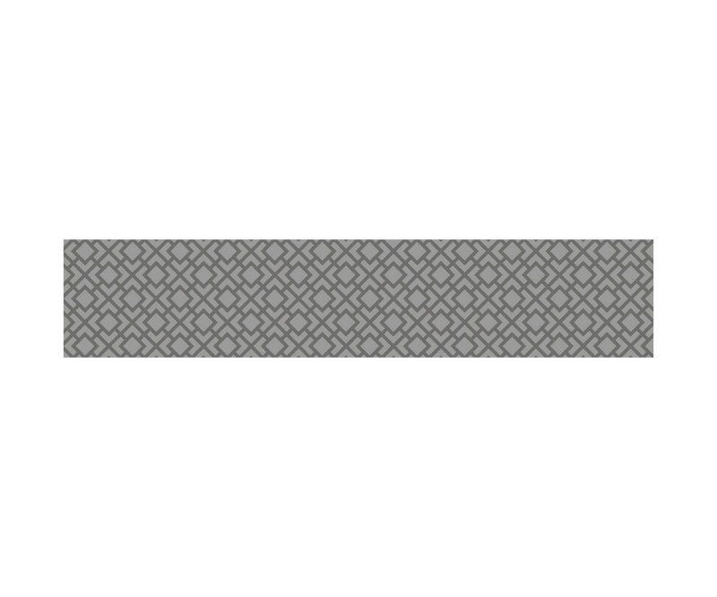 Crédence motifs coloris gris - Gris - L1500 x P36 x H300 mm