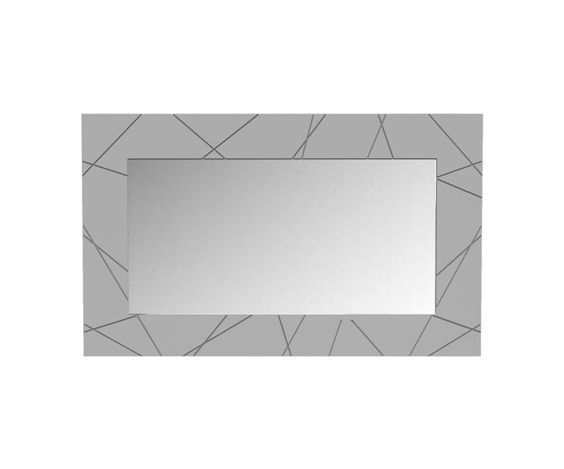 Miroir d'entrée Stockholm - Blanc / Chêne - L805 x P488 x H19 mm
