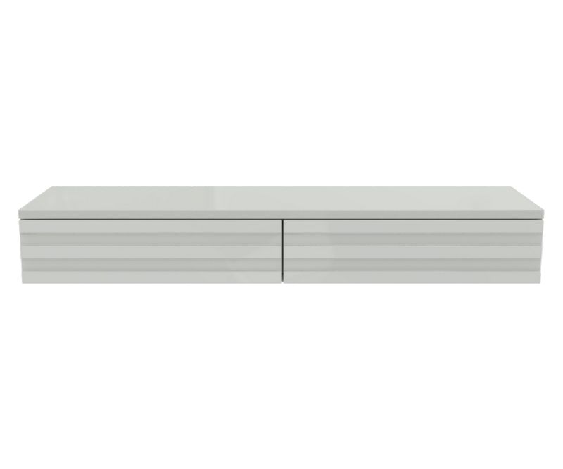 Console d'entrée double Munich - Blanc / Beige - L1100x P338 x H159 mm