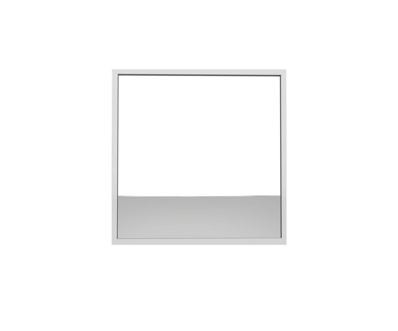 Miroir 700x700 blanc -  - L700 x P41 x H700mm