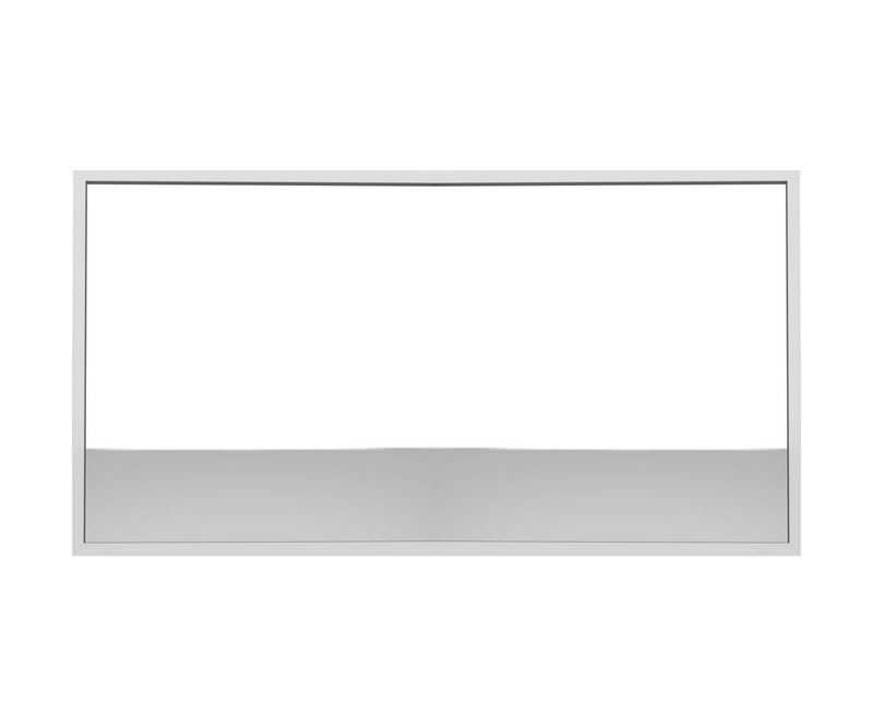 Miroir 1400x700 blanc - Blanc - L1400 x P41 x H700mm