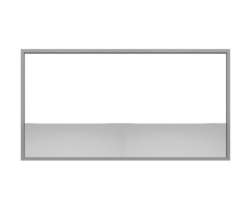 Miroir 1400x700 gris - Gris - L1400 x P41 x H700mm