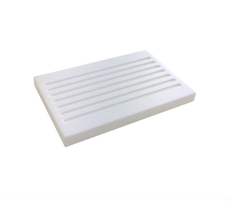 Porte savon rainuré - Blanc - L150 x P85 x H12mm