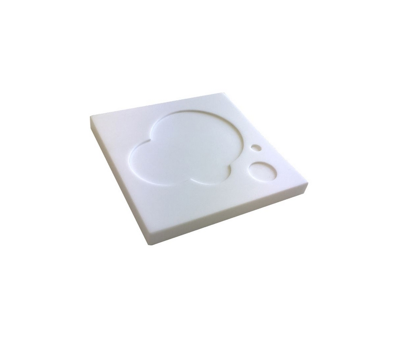 Porte gobelet bulles - Blanc - L120 x P120 x H12 mm