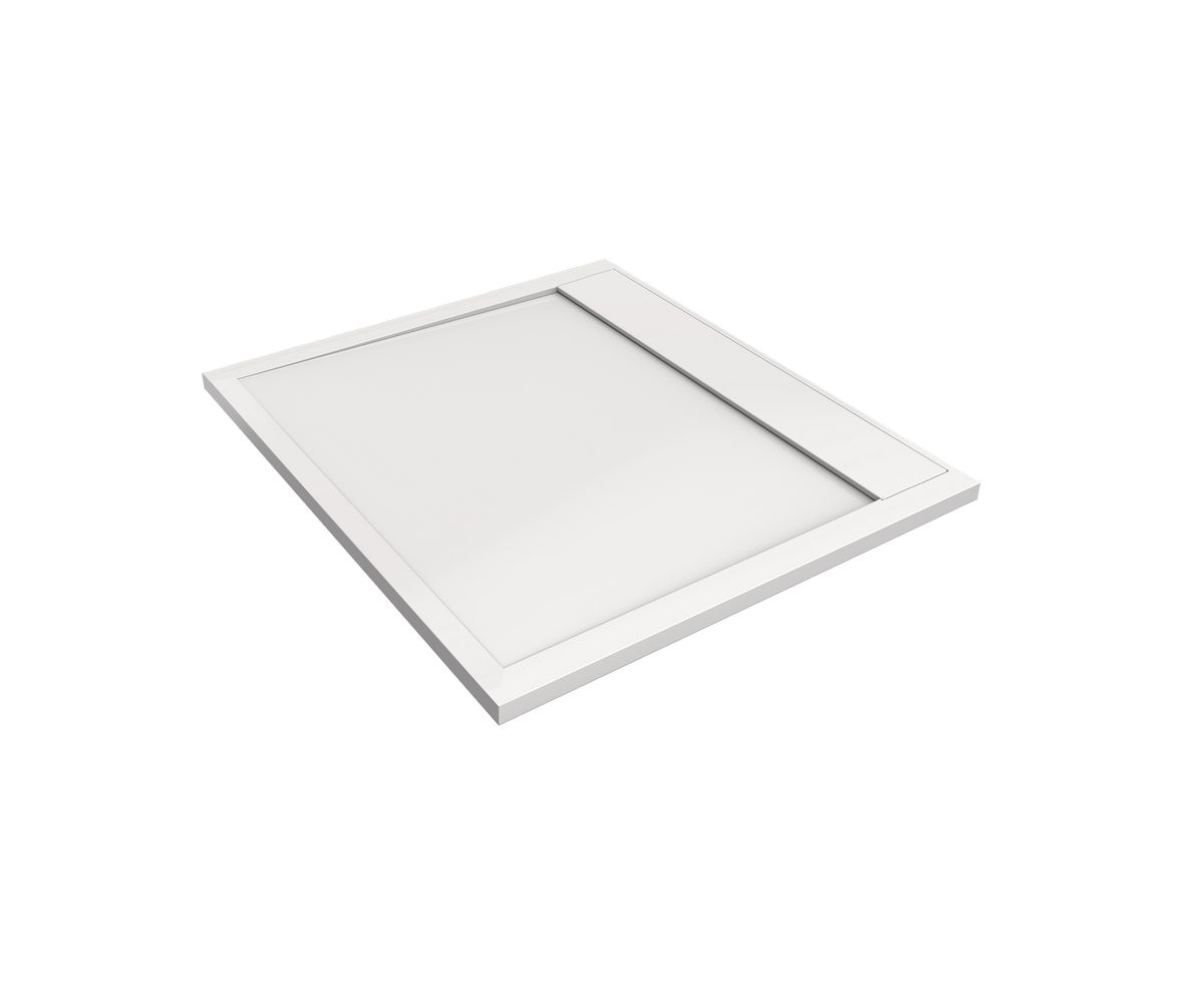 bathwell Receveur de douche Acropora blanc 900x900 - Blanc - L900 x P900 x H30mm