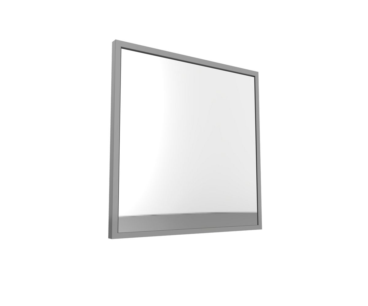 bathwell Miroir 700x700 gris - Gris - L700 x P41 x H700mm