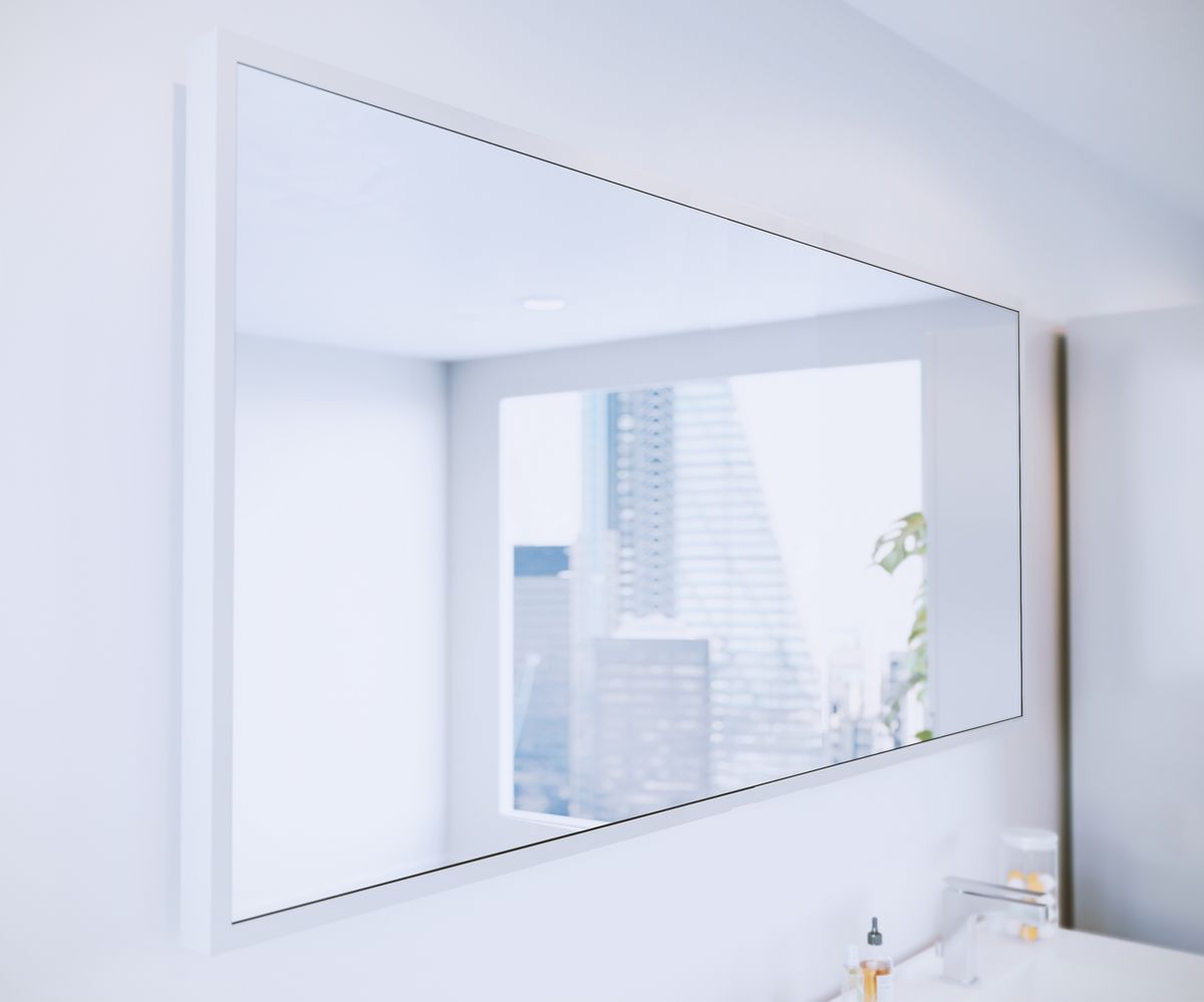 bathwell Miroir 1400x700 blanc - Blanc - L1400 x P41 x H700mm