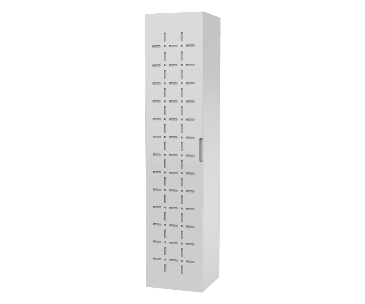 bathwell Colonne Liberté façade gravée blanche - Blanc - L350 x P350 x H1600mm