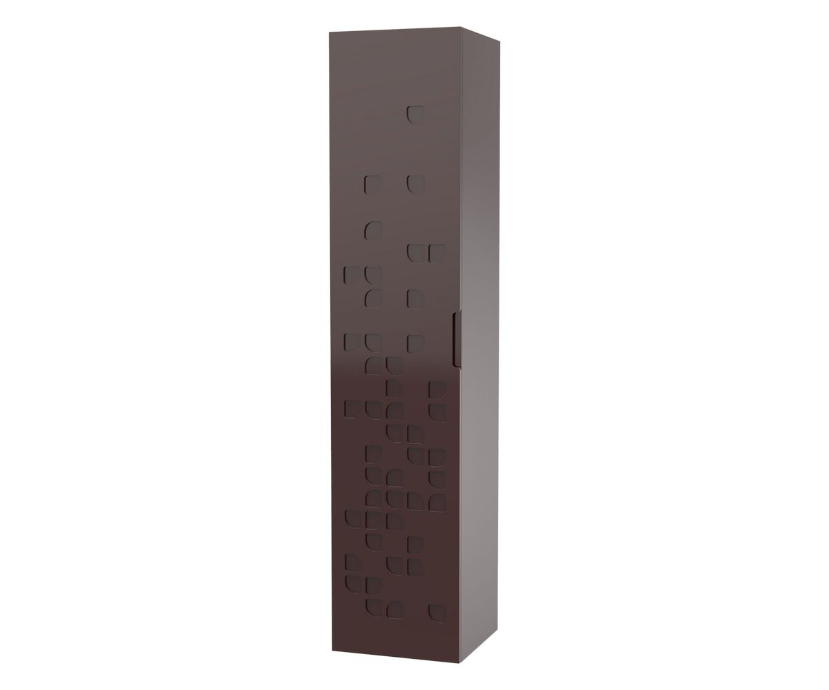 bathwell Colonne Liberté façade gravée taupe - Taupe - L350 x P350 x H1600mm