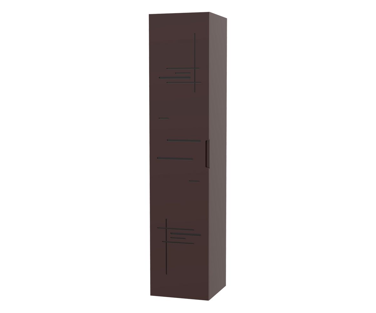 bathwell Colonne Liberté façade taupe bi-matière plexiglas - Taupe - L350 x P350 x H1600mm