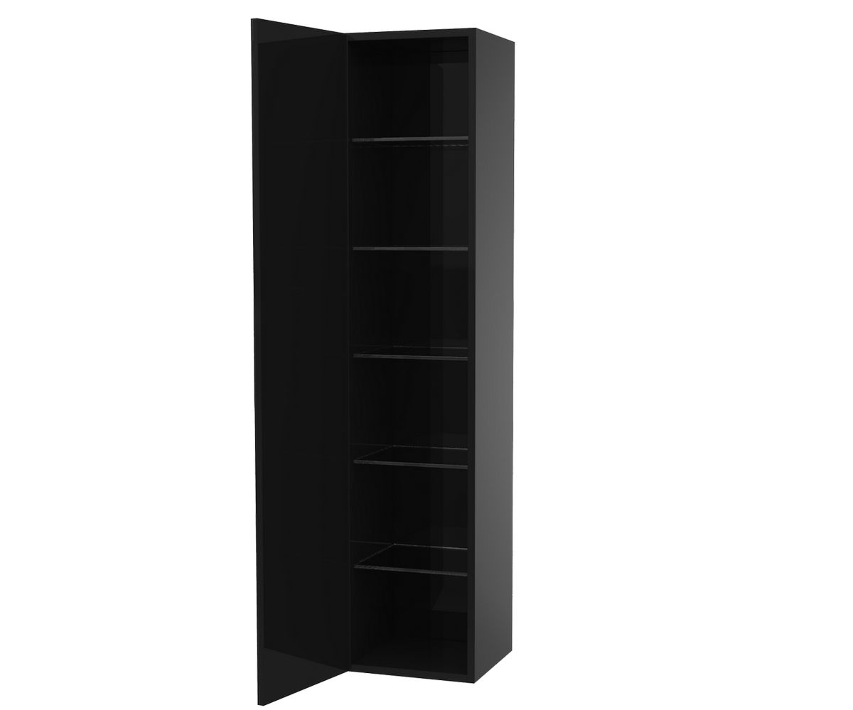 bathwell Colonne Liberté Gloss noir - Noir - L350 x P350 x H1600mm