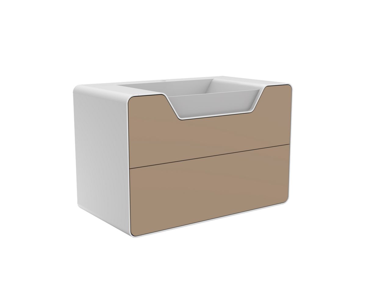 bathwell Meuble vasque Concorde Optimum beige - Beige - L900 x P500 x H750mm