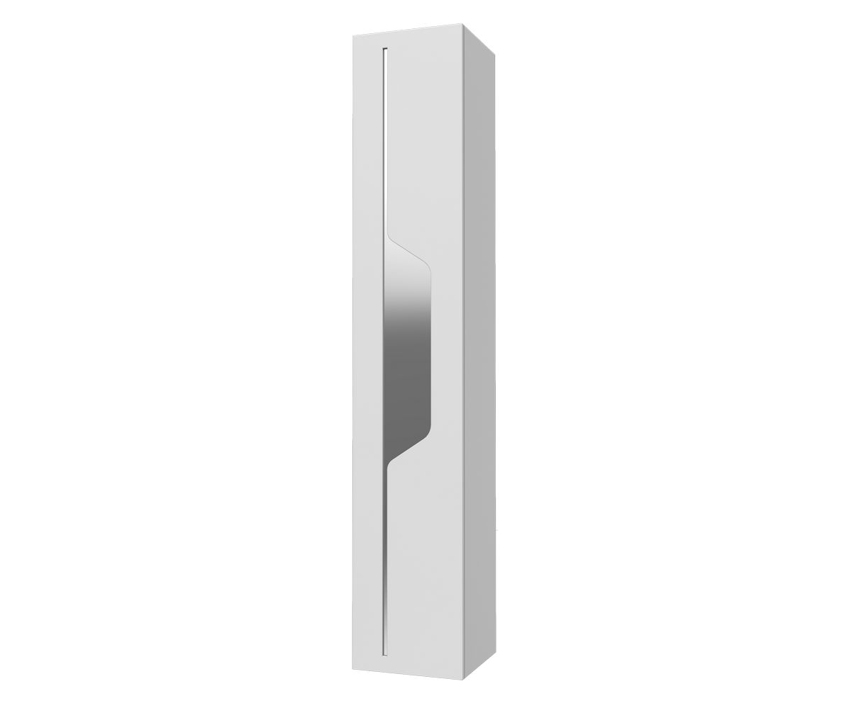 bathwell Colonne avec façade miroir - Blanc - L290 x P290 x H1600mm