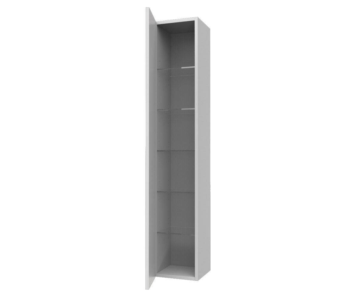 bathwell Colonne avec façade miroir - Blanc - L290 x P290 x H1600mm