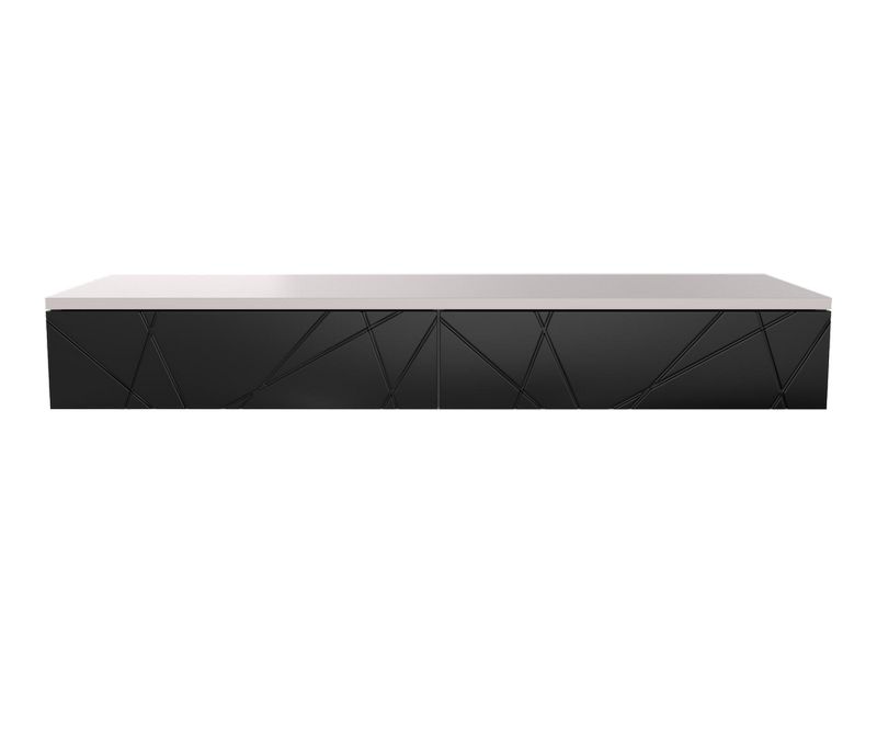 Console d'entrée double Stockholm - Gris anthracite - L1100 x P338 x H159 mm