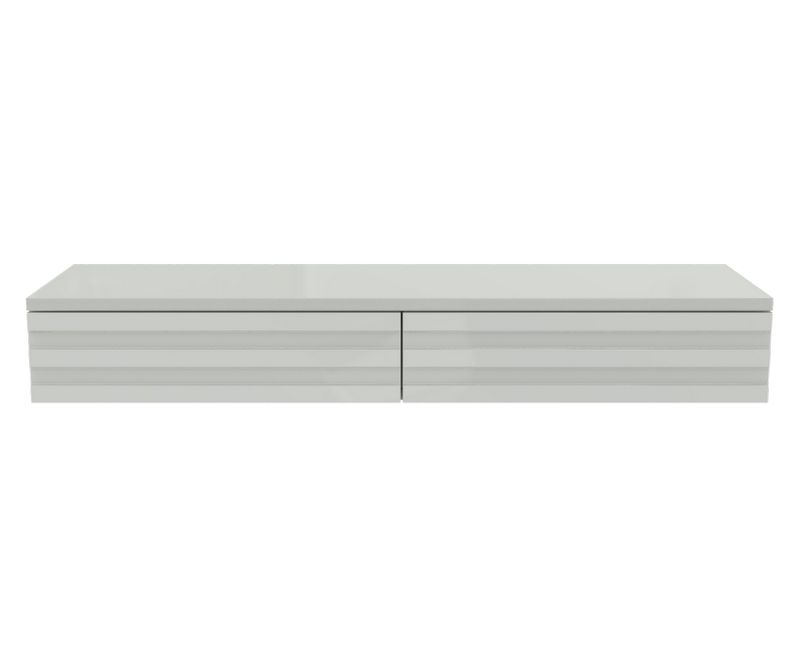 Console d'entrée double Munich - Blanc / Bleu - L1100x P338 x H159 mm