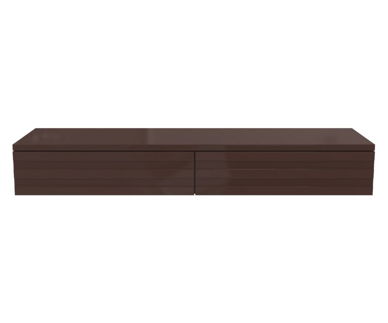 Console d'entrée double Munich - Noir / Taupe - L1100x P338 x H159 mm