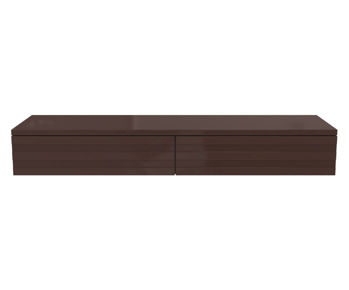 Loungewell Console d'entrée double Munich - Noir / Café - L1100x P338 x H159 mm