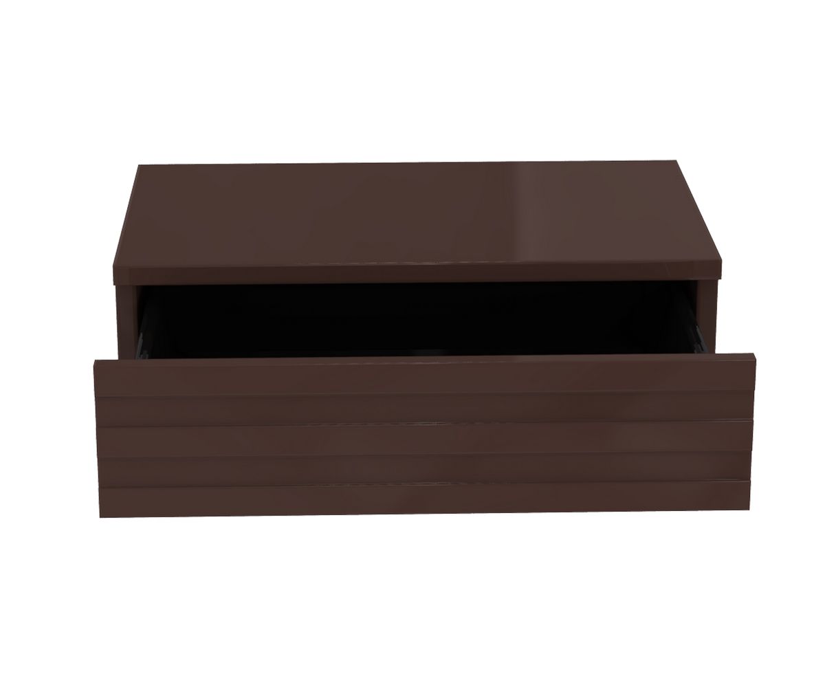 Loungewell Console d'entrée simple Munich - Noir / Café - L559 x P338 x H159 mm