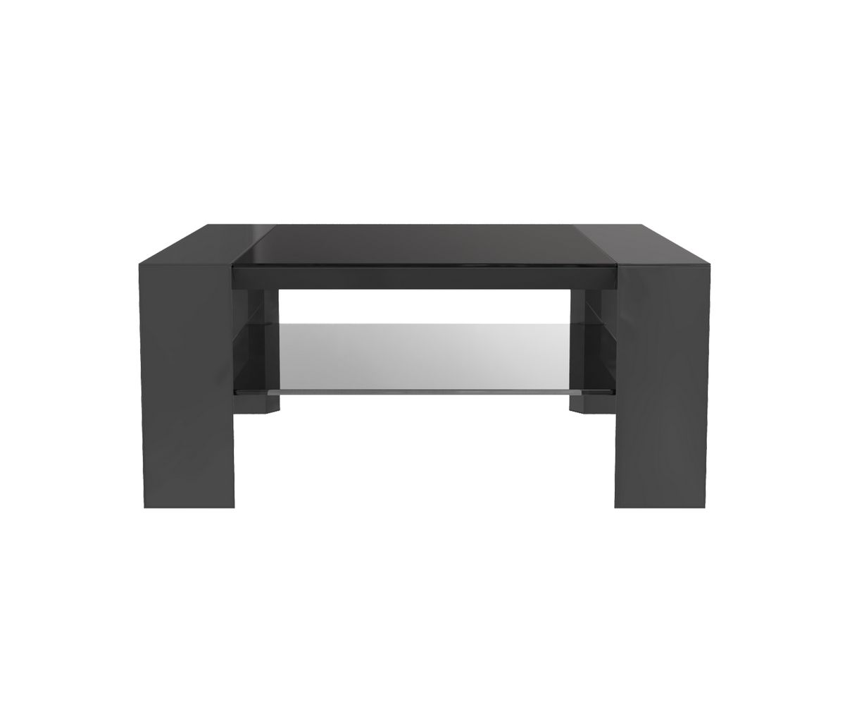 Loungewell Table basse Munich - Gris anthracite - L800 x P800 x H350mm