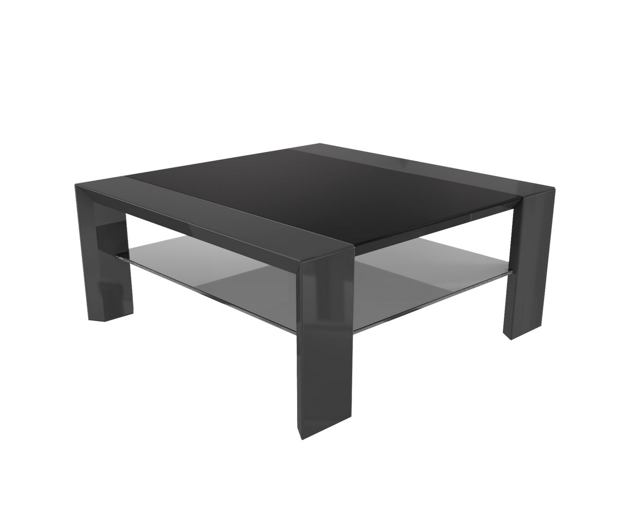 Loungewell Table basse Munich - Gris anthracite - L800 x P800 x H350mm