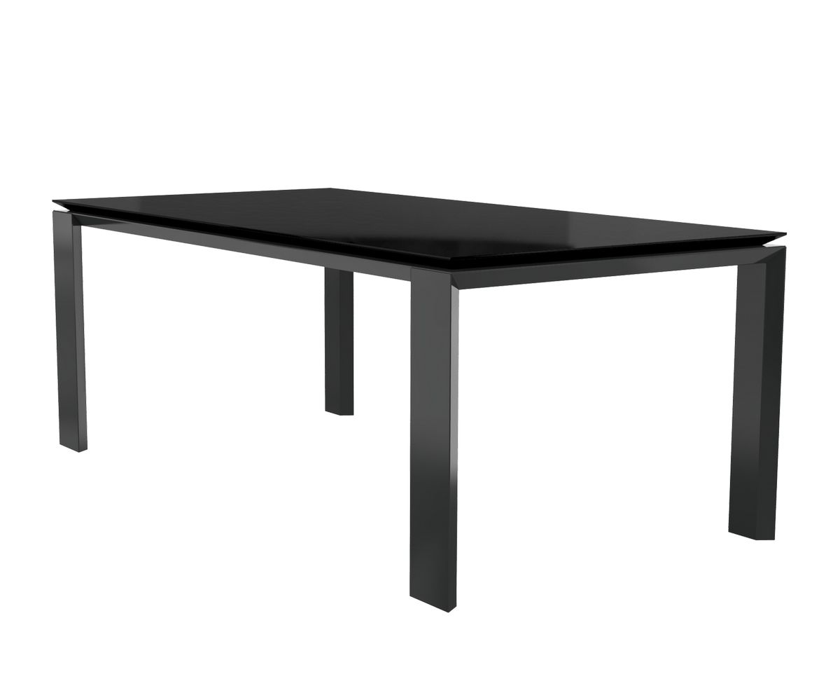 Loungewell Table de séjour Munich - Gris anthracite - L2000 x P1000 x H750 mm