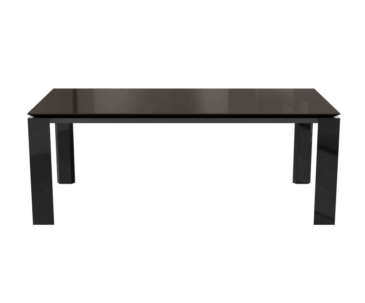 Loungewell Table de séjour Munich - Noir / Café - L2000 x P1000 x H750 mm