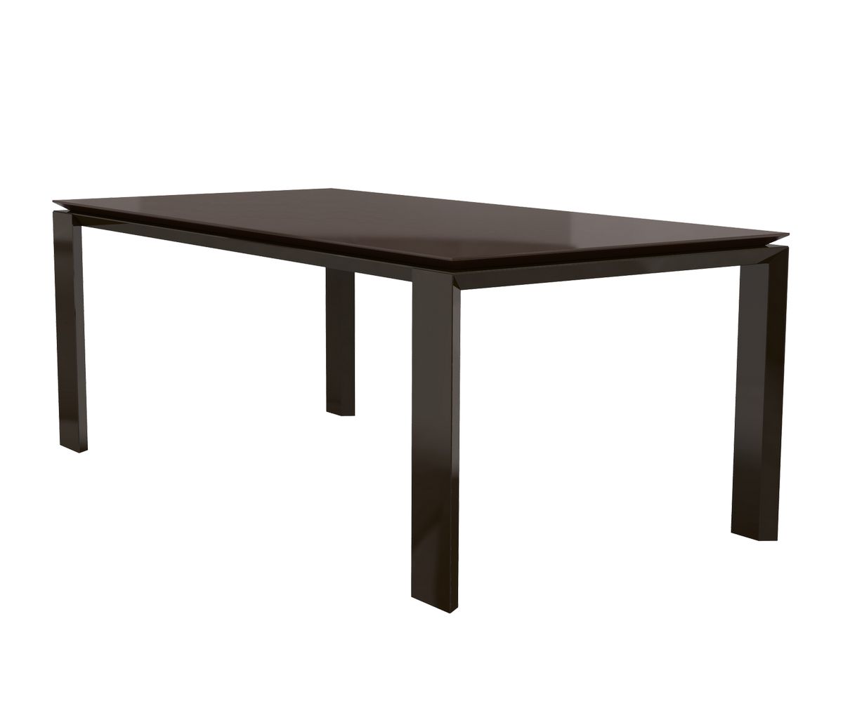 Loungewell Table de séjour Munich - Noir / Café - L2000 x P1000 x H750 mm