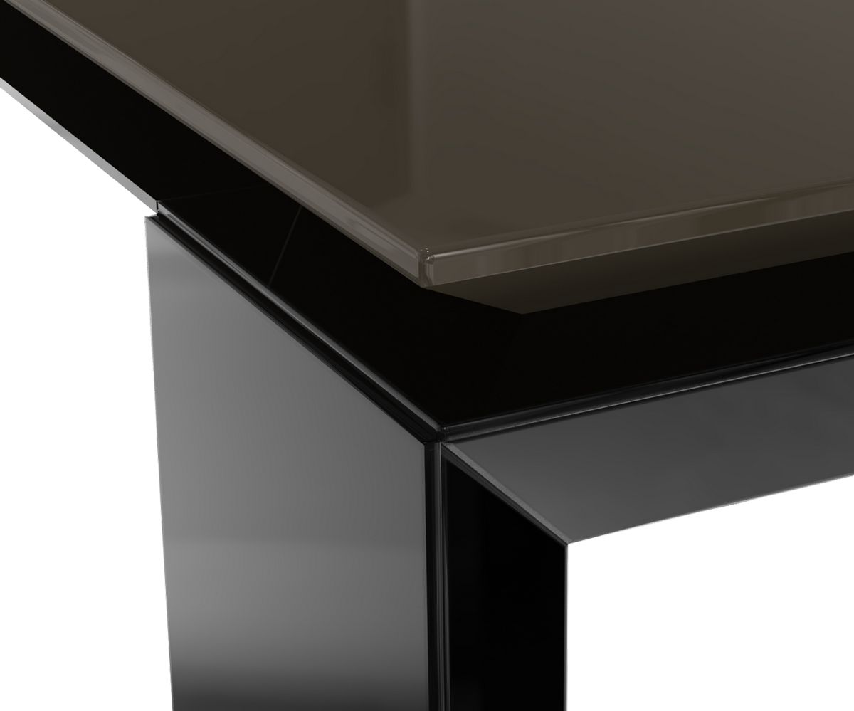 Loungewell Table de séjour Munich - Noir / Café - L2000 x P1000 x H750 mm