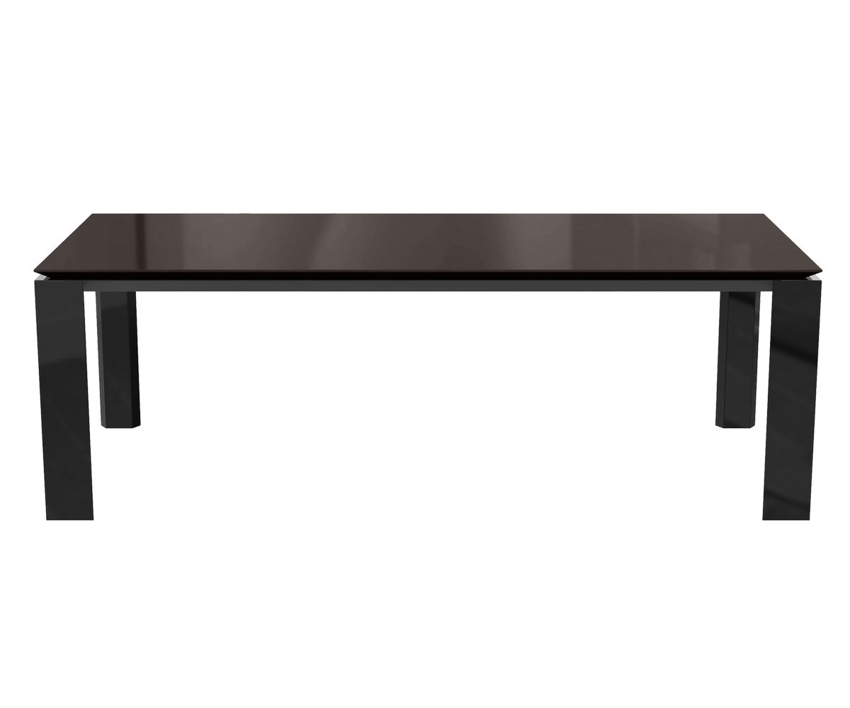 Loungewell Table de séjour Munich - Noir / Café - L2200 x P1000 x H750 mm