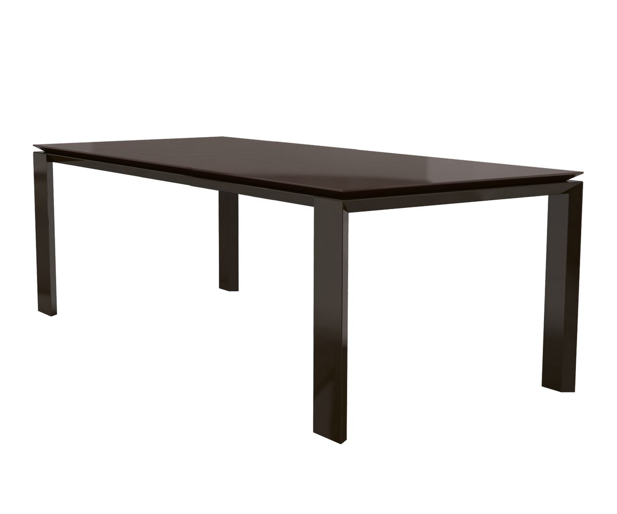 Loungewell Table de séjour Munich - Noir / Café - L2200 x P1000 x H750 mm