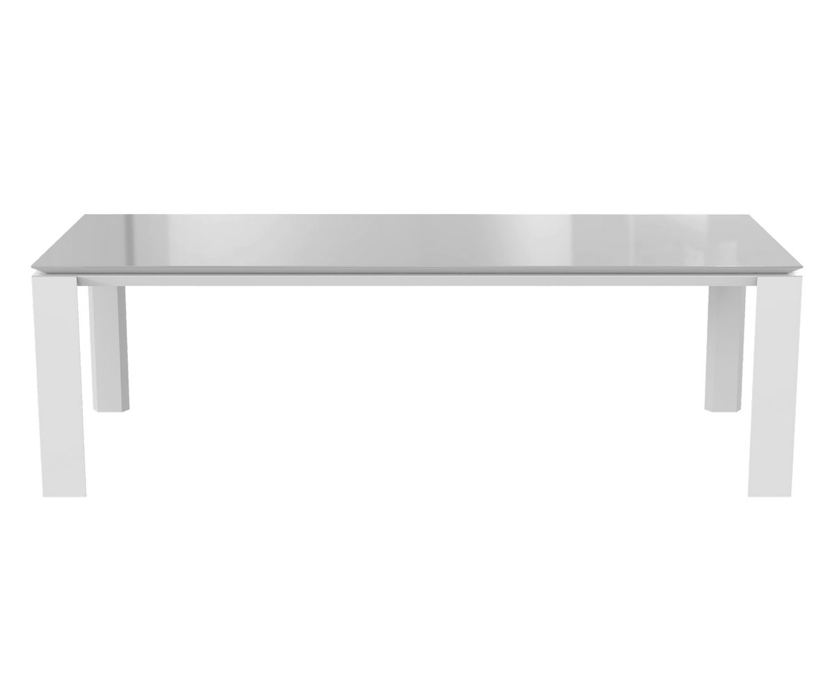 Loungewell Table de séjour Munich - Blanc / Gris - L2400 x P1000 x H750 mm