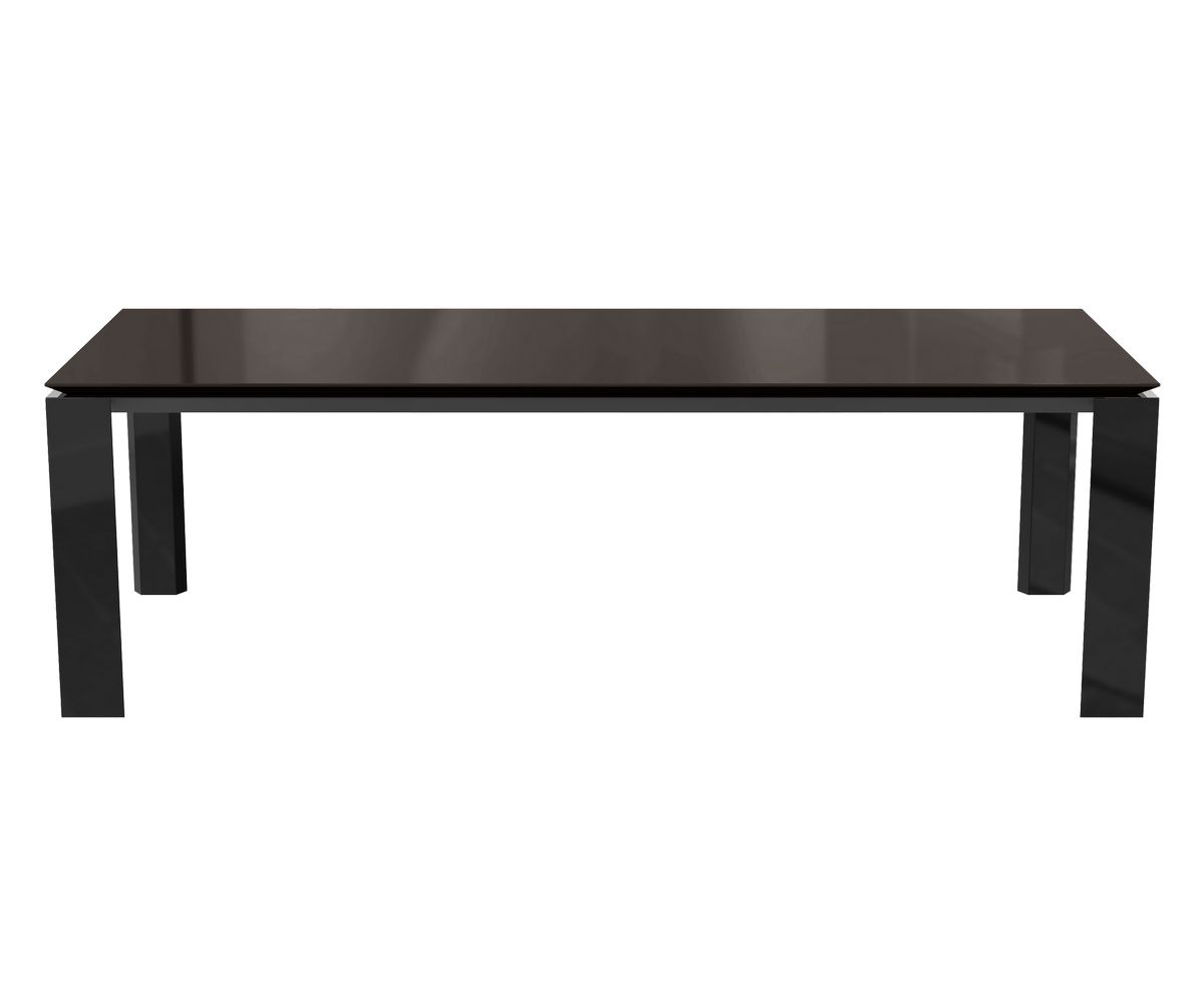 Loungewell Table de séjour Munich - Noir / Café - L2400 x P1000 x H750 mm