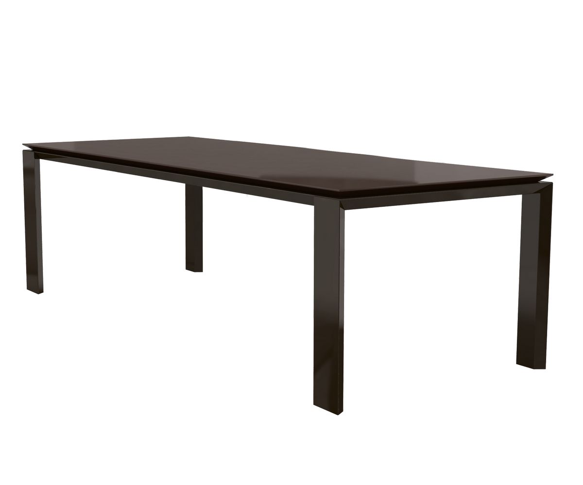 Loungewell Table de séjour Munich - Noir / Café - L2400 x P1000 x H750 mm