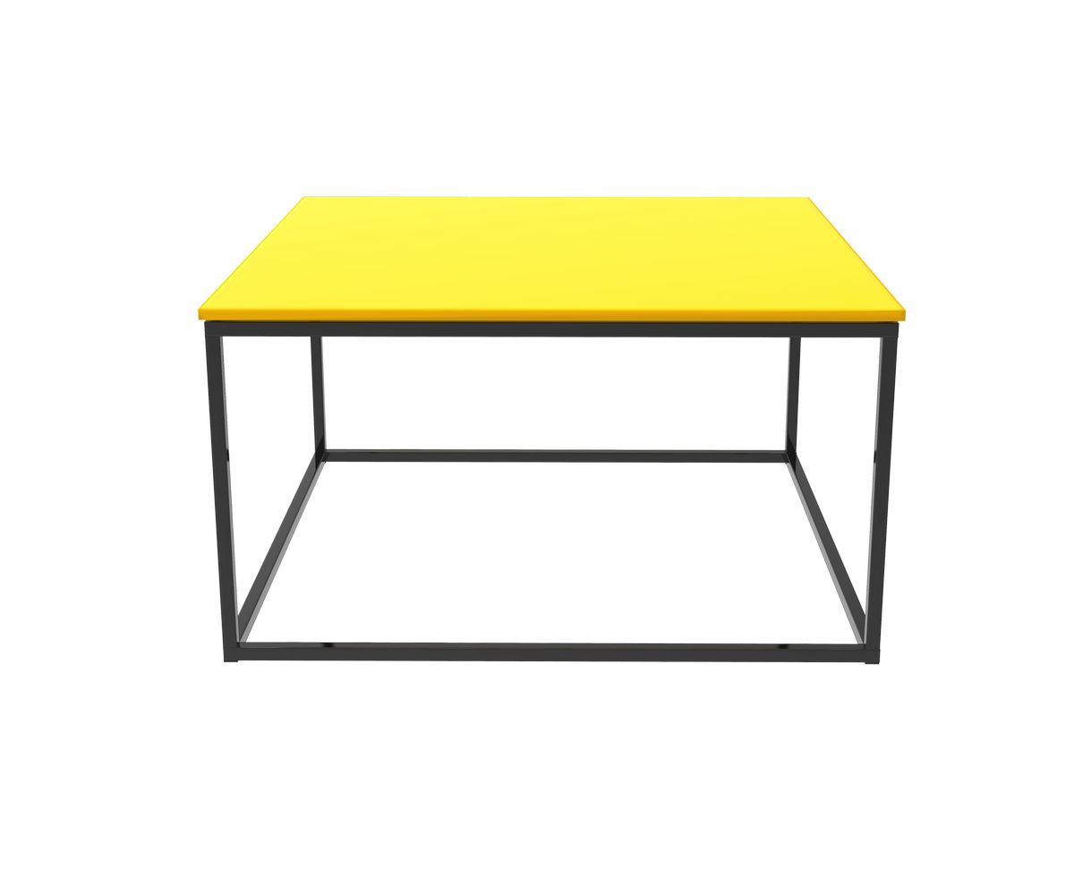 Loungewell Table basse Square Manhattan - Au choix / Noir - L750 x P750 x H412mm